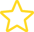 A yellow hollow star